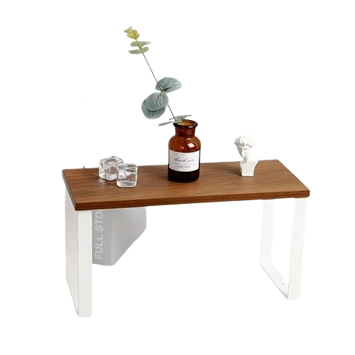 Achieve a tidy ironing setup with this versatile Desktop Iron Storage Rack-0